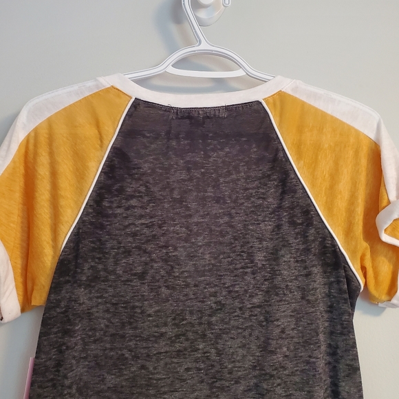 Crave Fames No Boundaries Juniors' lace-up colorblock short sleeve t-shirt - Picture 8 of 9